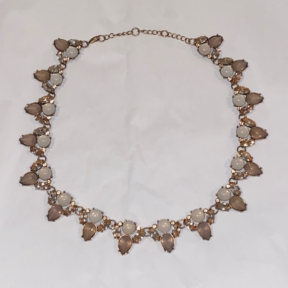 Statement Piece Necklace in Pale Pinks - Picture 2 of 5